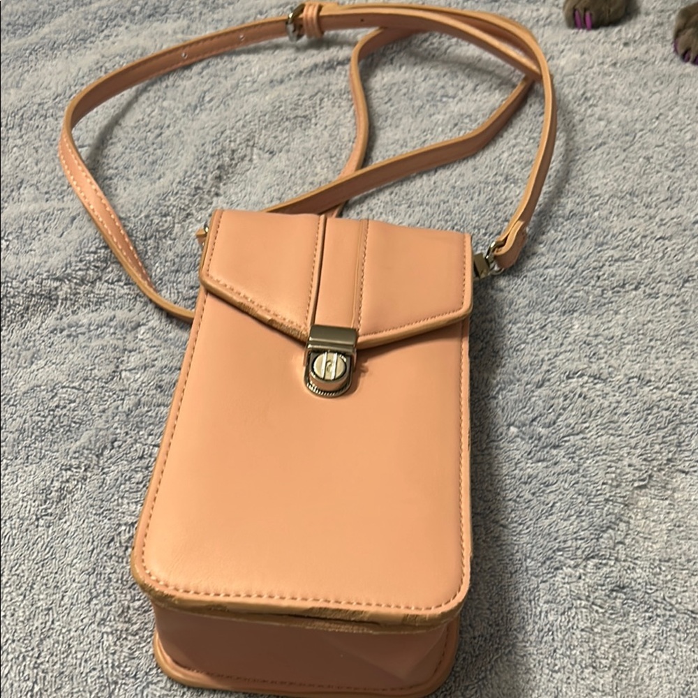 Peach Crossbody Bag